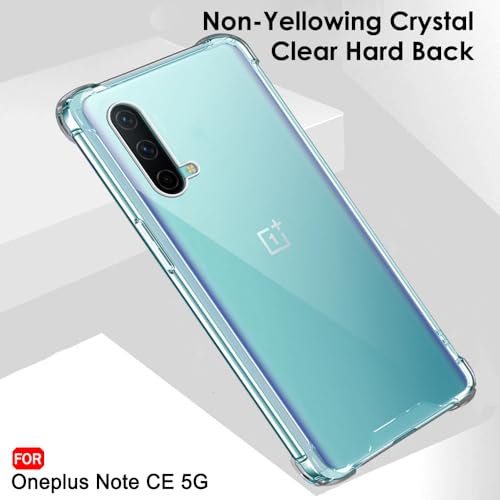 Image of TheGiftKart Crystal Clear Back Cover Case for OnePlus Nord CE 5G (2021) | 360 Degree Protection | Shock Proof Design | Transparent Hard Back Cover Case (PC & TPU, Transparent Bumper)