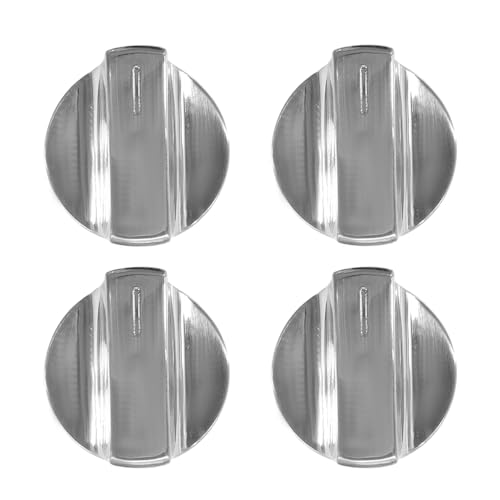 Fuziddn Upgraded W11517331 Stove Knobs Replacement for Whirlpool Electric Cooktops - Replacement for YWFE745H0FE0, WFE770H0FZ0, WFE745H0FS0 & Other Models, Heat-Resistant Anti-Slip Control Knobs
