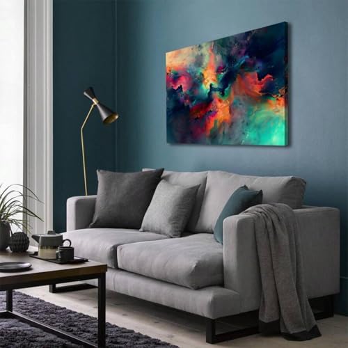 Tableau sur toile abstrait pour habiller un mur de chambre vide