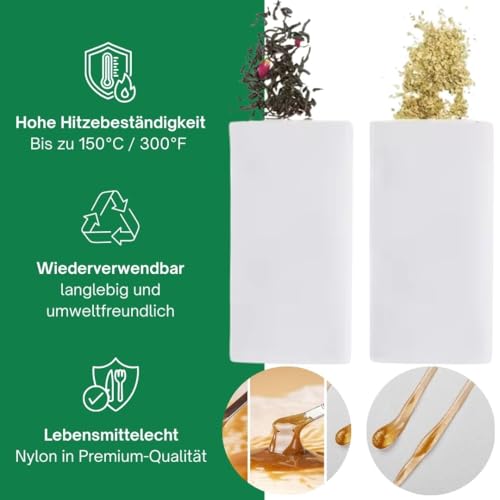 Rosin Bags Nylon Presstaschen – Gefaltet & genäht – 2×4\ (5×10 cm) – 35/90/120 micron Lebensmittelechte Mesh Filter Taschen für Öl Extraktion, Rosin Presse & Rosin Herstellung – 10 Stück (90)