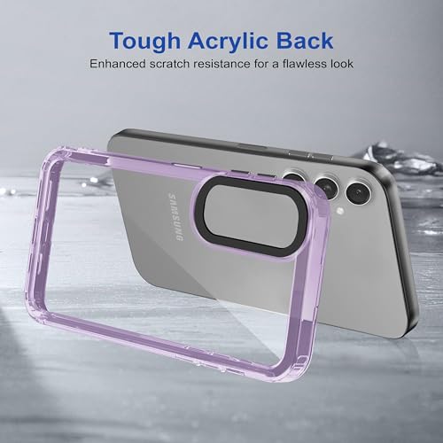 Image of Zapcase Back Case Cover for Samsung Galaxy A14 5G | Compatible for Samsung A14 5G Back Cover | Case Cover with Camera Protection | (TPU + PC | Translucent Purple)