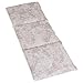 Almohada térmica compartimentado en 3 con semillas de grosella 20x50cm - Saco térmico para microondas - Calor y frío - Cojín térmico (color: shabby chic gris beis)