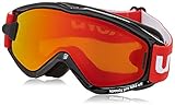 UVEX Kinder Skibrille Speedy Pro to, Black-Red, One Size