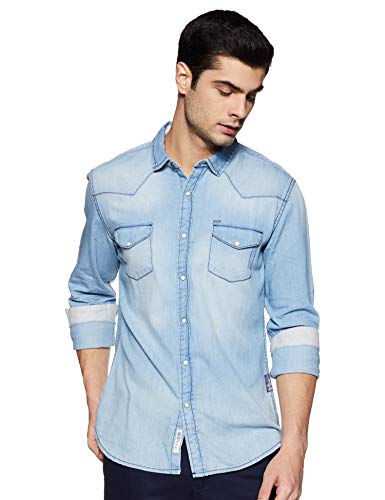 Amazon Brand – Symbol Men’s Cotton Slim Fit Denim Shirt | Casual | Plain | Full Sleeve | Summer (Available in Plus Sizes) Amazon Brand – Symbol Men’s Cotton Slim Fit Denim Shirt | Casual | Plain | Full Sleeve | Summer (Available in Plus Sizes)