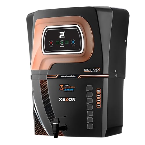 Image of Proven Nexon Aqua Water Purifier for Home RO+UV+UF+TDS | Copper + Mineral Guard + Alkaline | For Borewell & Hard Water | 12L| ISI Approve |12 Stage | Made In INDIA | Saves 60% water| 1 year Warranty