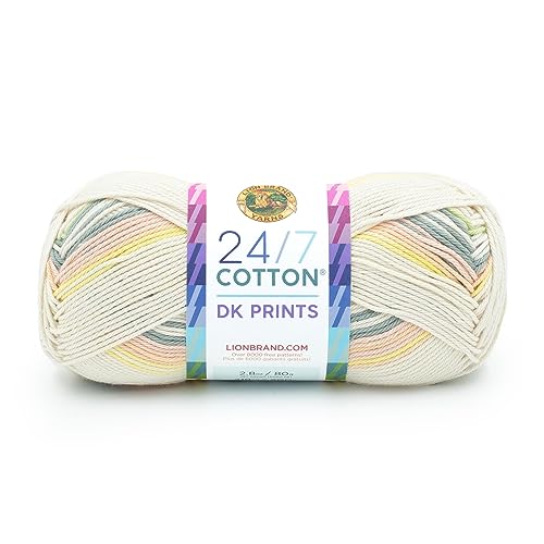 Lion Brand Yarn 24/7 Cotton Dk Yarn, 1 Pack,...