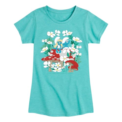 Smurfs - Nature - Toddler and Youth Girls Fitted Short Sleeve Graphic T-Shirt