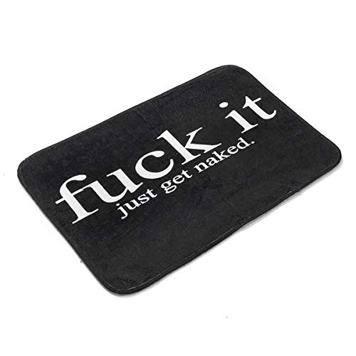 Luqifei Badteppich-Set, WC-Deckelbezug, Teppich-Set, 3-teilig, rutschfest, Wort-Design, WC-Deckelmatte für jeden Anlass… – Bild 4