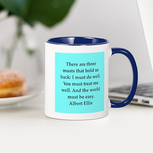 Taza de cerámica 11 oz con frase de Albert Ellis miniatura 4