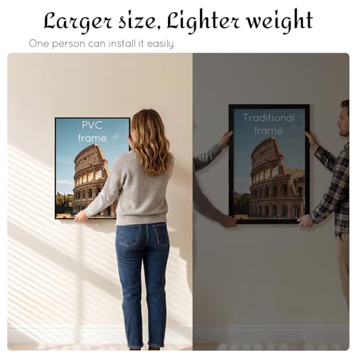 Image of QUTREY 16x20 Poster Frames 6 Packs, Black 16x20 Frames for Wall Mounting, Display 16 x 20 Posters, Photos & Art Prints Vertically or Horizontally