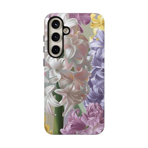 Coque Samsung S24 Plus antichoc fleurie motif jacinthe résistante