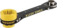 Vista 13 de KLEIN TOOLS KT155HD Llave de trinquete 6 en 1 de Lineman's de alta resistencia con diseño de perno y enchufe amarillo brillante