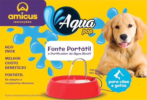 Aqua Pop Bivolt USB com Adaptador