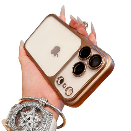 iPhone 17 Pro Max �p �P�[�X �J���������Y�ی�J�o�[�t�� �}�b�g�d�グ ������ �N���A �A�C�t�H��17promax �Ή� �J�o�[ �n�[�h�P�[�X �ϏՌ� �J���t��,�S�[���h