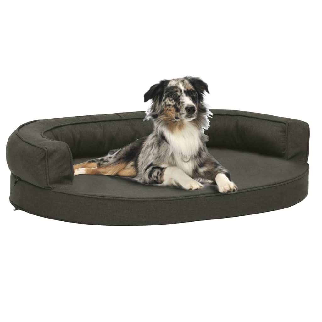 Cama para perros 75 x 53 cm gris oscuro