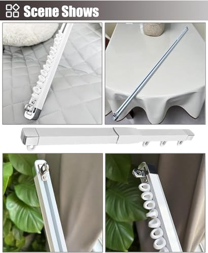 Tringle à rideaux extensible pour résoudre vos problèmes d'espace et de pose - 7