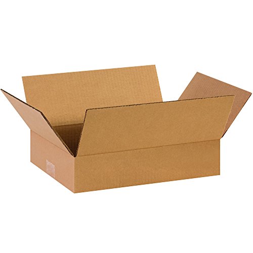 Image of TAPE LOGIC 14 x 10 x 3 Corrugated Cardboard Boxes, Flat 14 inchL x 10 inchW x 3 inchH, Pack of 25 | Shipping, Packaging, Moving, Storage Box for Home or Business, Strong Wholesale Bulk Boxes