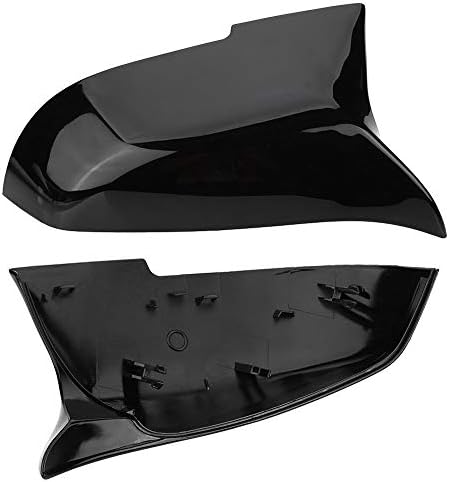 GSRECY For F20 F21 F87 M2 F23 F30 F36 X1 E84 Gloss Black Side Mirror Cover Cap Rearview -M4 Style(Pack of 2)