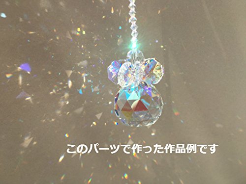 Amazon.co.jp: Almmy.6 オクタゴン オーロラクリア 14mm 2つ穴 100個