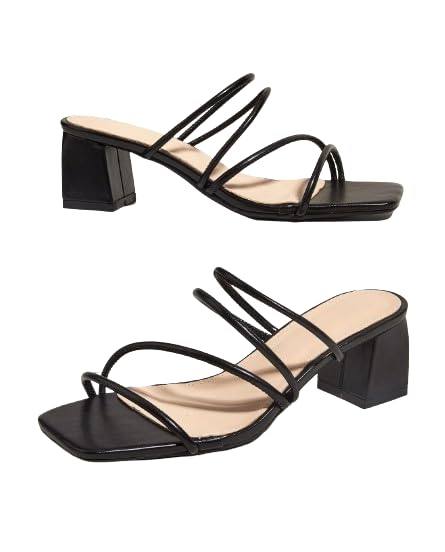 GLO GLAMP Womens Fancy And Stylish Heel sandals for Womens And Girls (Black, 8) (B0D39K7MQ9) Amazon Price History, Amazon Price Tracker