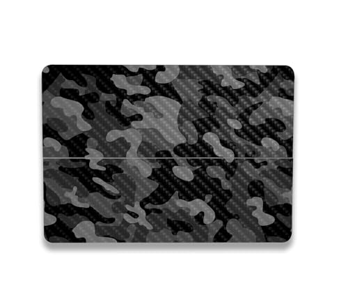 Image of MightySkins Carbon Fiber Skin Compatible with Microsoft Surface Laptop Studio 2 (2023) Full Wrap Kit - Black Camo | Protective, Durable Textured Carbon Fiber Finish | Easy to Apply | Made in The USA