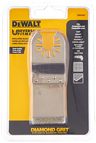 DEWALT Oscillating Tool Blade, Diamond Grit, Flush Cut (DWA4242) #1