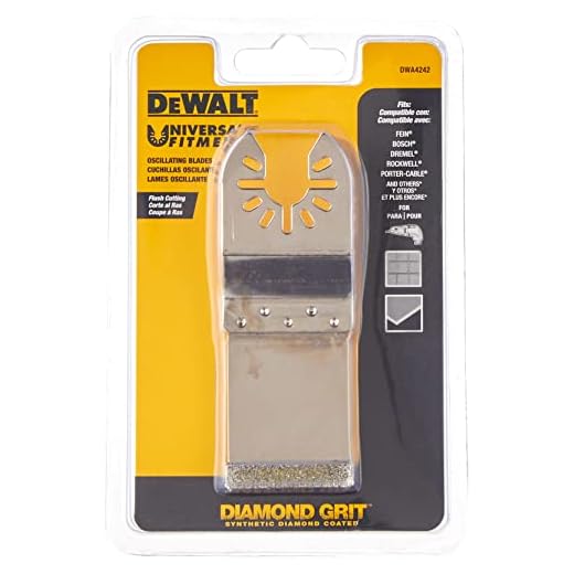 DEWALT Oscillating Tool Blade, Diamond Grit, Flush Cut (DWA4242)