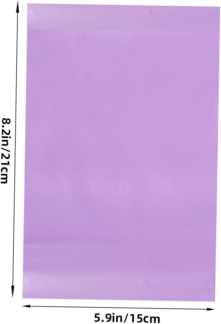 100pcs Self Sealing Menstrual Pouches Plastic Purple