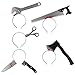 GWAWG 5Pcs Halloween Scary Props, Creepy Bloody Knife Scissors Saws Axe Tools Headband Halloween, Joke Toys Headband Through Head Effect
