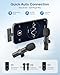 Wireless Microphone for iPhone iPad and Android Phone, 2 Pack Wireless Lavalier Lapel Mic with Noise Reduction, Plug and Play Mini Microphone for Video Recording Interview Podcast YouTube TikTok Vlog
