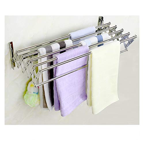 Rack de serviette mural en acier inoxydable étagère pliante 90 cm