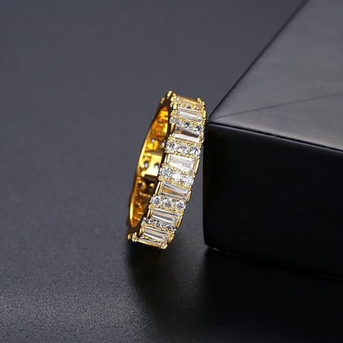Moissanite Wedding Bands in 14K Gold for Women, Stackable Promise Rings, Extraordinary for Wedding or Anniversary, Size 6-94
