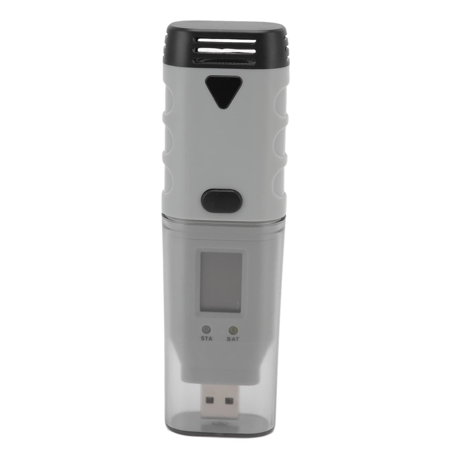 USB Temperatura Medidor de medición de humedad Higrómetro de termómetro portátil ABS para interiores al aire libre