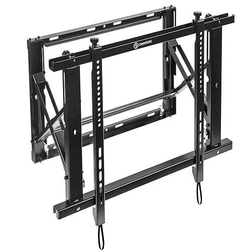 ONKRON Professional Wall Mount Solution for Video Walls Pop Out System 50''-70'', Black