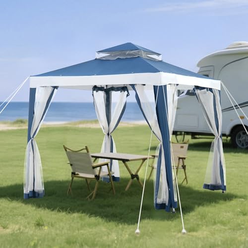 Sunjoy 8 x 8 ft. Soft Top Gazebo, Outdoor Patio