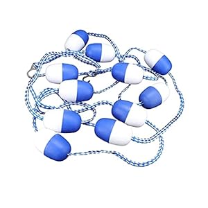 5M zwembadveiligheidsverdeler, zwembadtouw met drijvers, zwembad drijvende lijn met haken, drijvende boeilijn voor zwembaden