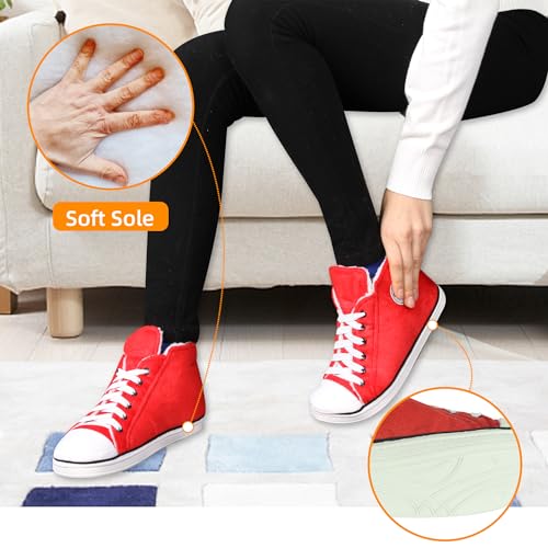 Home Slipper Women's Warm Winter Plush Indoor House Outdoor Sneaker Slippers Boots4