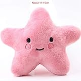 ZYY Juguete para Perro y Gato, de Lana, Duradero, de Peluche, Apto para Todos los Juguetes de Mascotas, Elefante, Pato de Peluche, tamaño único, Estrella Rosa