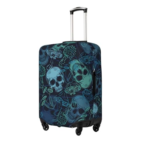 Blue Camouflage Grunge Style Travel Luggage Cover Suitcase Protector Bag,Double-Sided Printed Fits 18-32 Inch Luggage,Suitcase Sleeve For Kid And Adult,Medium2
