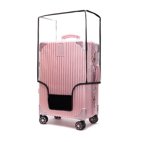 Luggage Suitcase Cover PVC Protector, 20/22/24/26/28/30 inch Waterproof Luggage Cover Protective Bag, for Plastic Trolley Case Cover Protect Suitcases Luggage Cover for Wheeled Suitcase (30 inch)