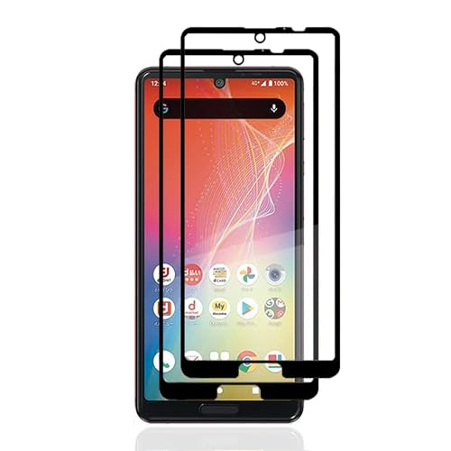 【2枚入り】For AQUOS sense4 SH-41A SH-M15 /Sense5G SH-53A SHG03 / Sense4 Lite / sense4 basic A003SH 用の ガラスフィルム 硬度9H 撥油性 耐指紋 飛散防止処理 全面