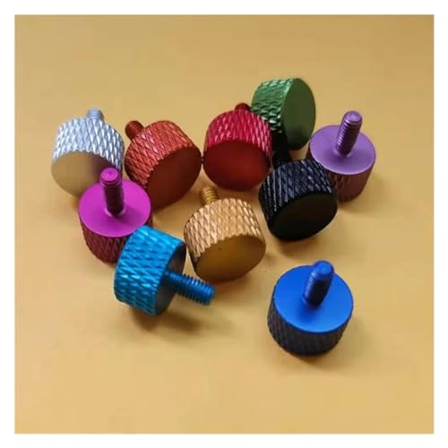 Vis à pouce aluminium M5 16mm verte | Vis moletée de serrage - 5