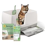 Purina Tidy Cats Non Clumping Litter System, Breeze XL All-in-One Odor Control & Easy Clean Multi Cat Box - 18 lb. Box