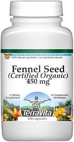 Semilla de hinojo (Certificado Orgánico) - 450 mg (100 Cápsulas, ZIN 517667)