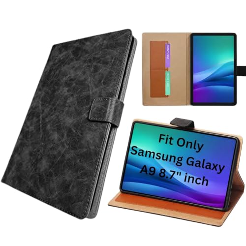 Image of M CartCover for Samsung Galaxy Tab A9 Cover Case 8.7 inch, Flip Stand Cover Case for Samsung Galaxy Tab A9 Tablet Cover [SM-X110 /X115 /X117 (Texture Black)