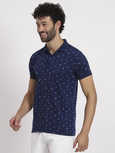 Image of Men Cotton Half Sleeves Regular FIT Polo T-Shirt
