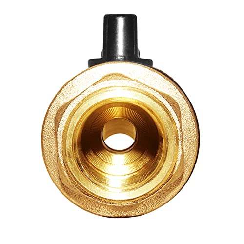 Joywayus Brass Water Container/Rain Barrel Spigot 3/4" Threaded Quarter Turn Ball Valve With Bulkhead Fitting, Suitable For Garden Hose Thread Connection #TOP6