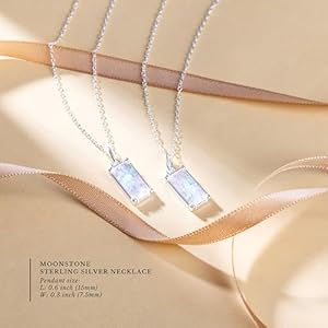 Hope love shine new beginnings rainbow moonstone sterling silver necklace for women  urban country home decor