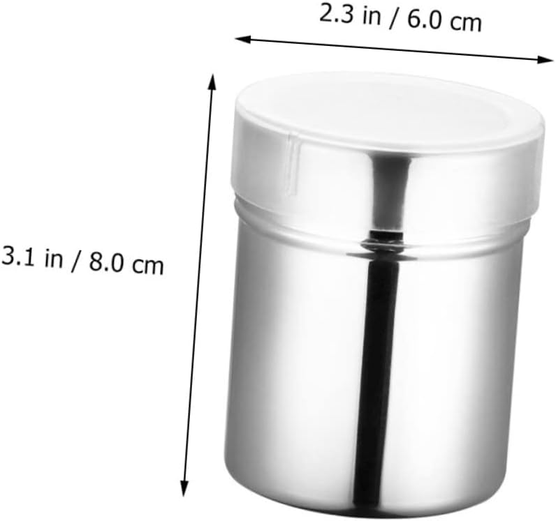 SOLUSTRE Stainless Steel Spice Jar Kitchen Sugar Salt Shaker Spice Container Condiment Organizer