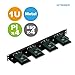 UCTRONICS 19” 1U Rack Mount for Raspberry Pi with SSD Mounting Brackets, Thumbscrews Front Removable Bracket Supports Up to 4 Raspberry Pi 5, 3B/3B+, 4B and 4 SSDs, Option SD Card Adapter